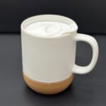 كوب حراري (مع قاعدة خشبية)